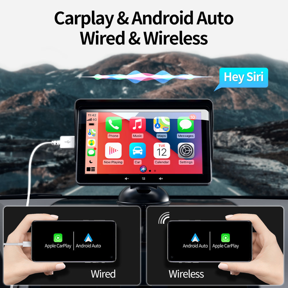 AutoLund 7” Wireless CarPlay Screen