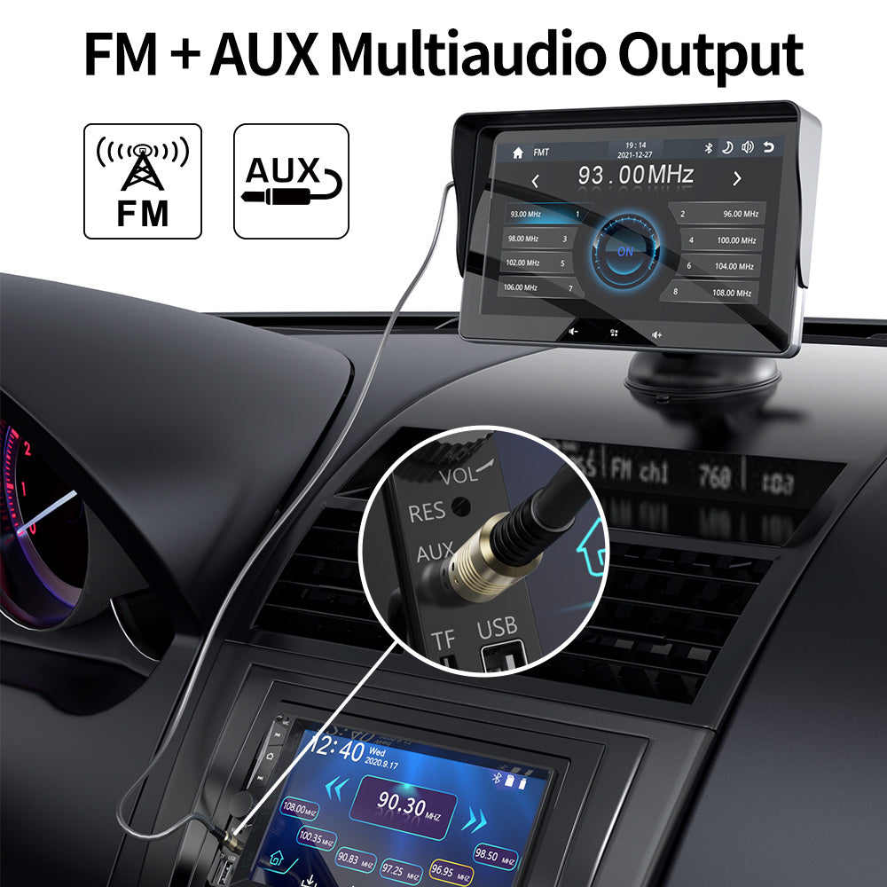 AutoLund 7” Wireless CarPlay Screen